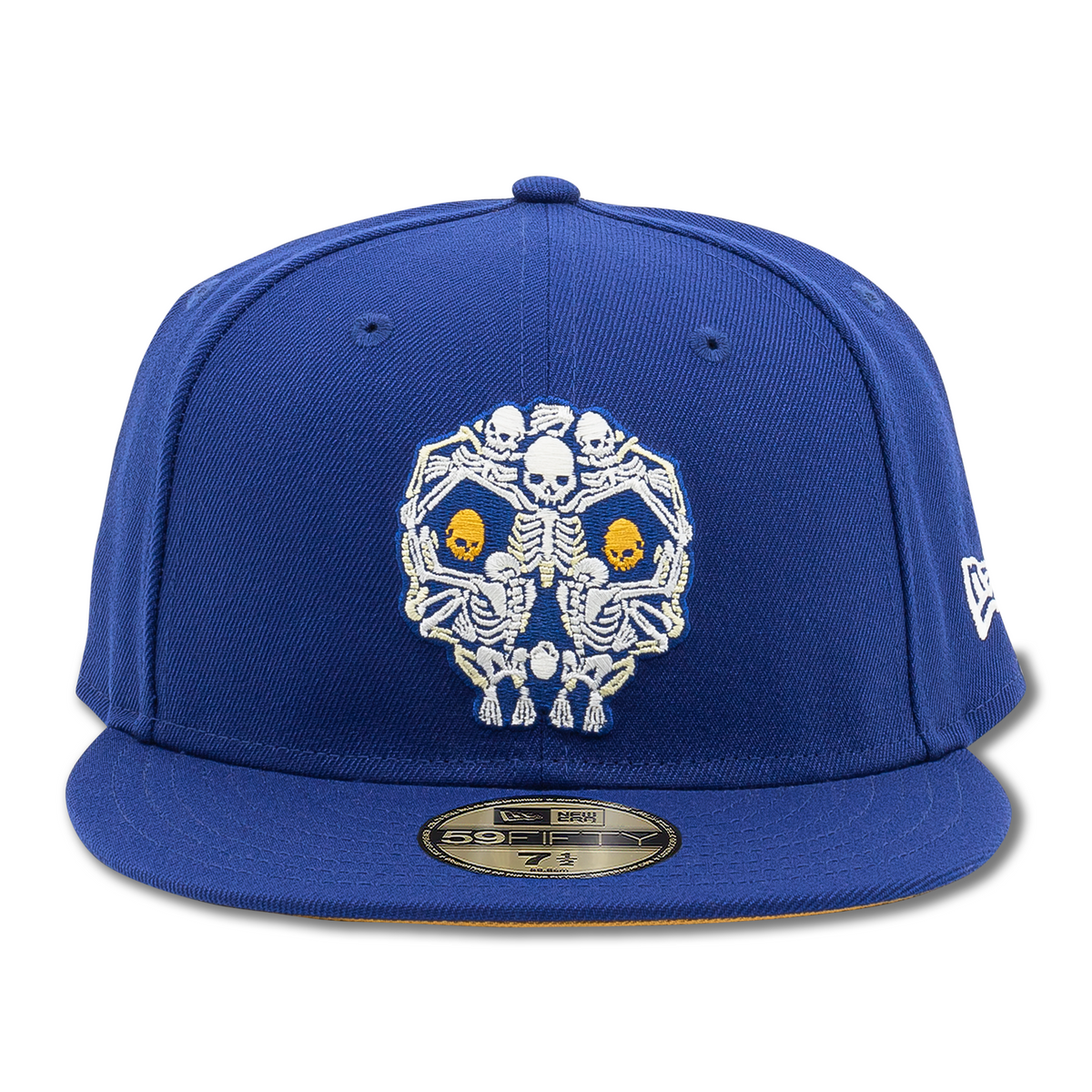 New Era Day of the Dead Blue Sugar Skull 59FIFTY Fitted Hat