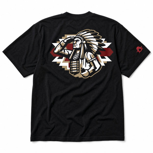 Cigar Store Indian "Woven" Tee - by Clinkers Heather, Glen, & Marlin